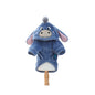 Donkey Costume Flannel Pet Outfit Polyester Hooded Dog Costume 120g S-L