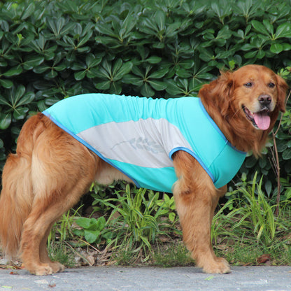Polyester Breathable Pet Vest Dog Clothing Blue/Pink S-L