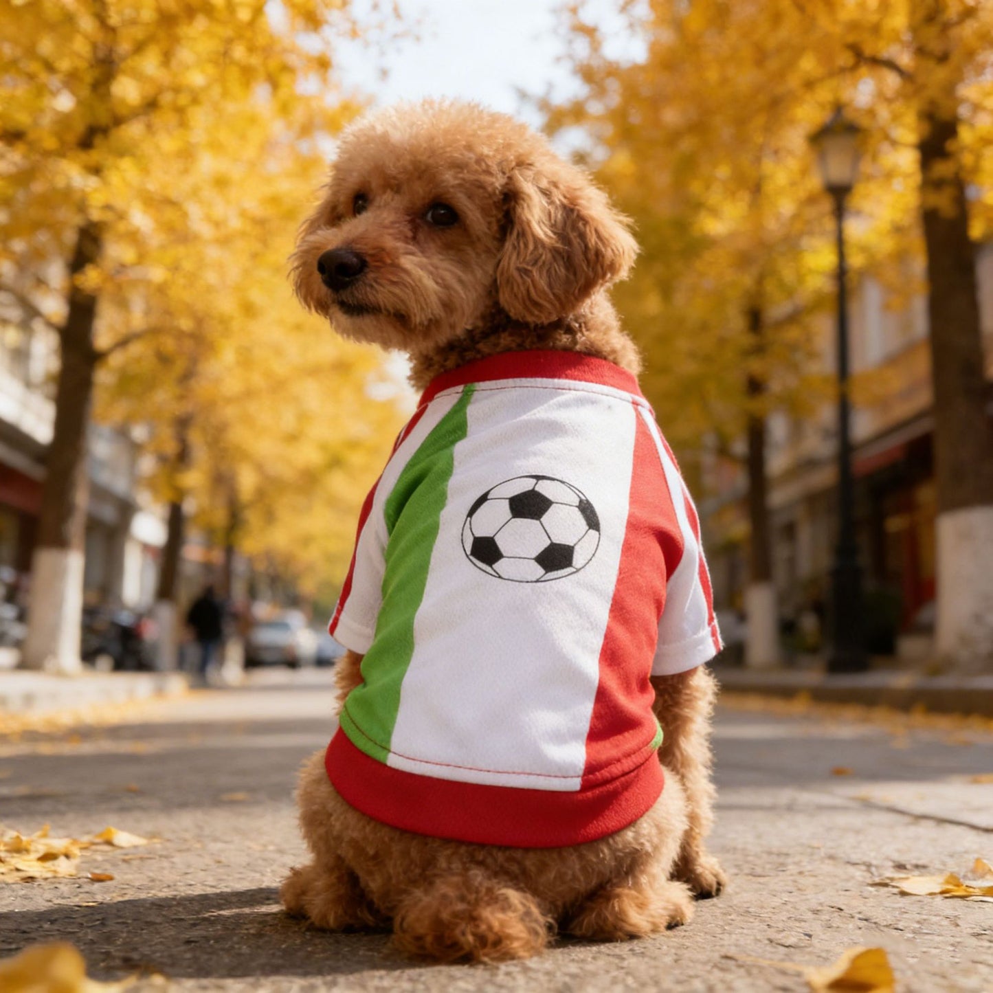 Pet Soccer Jersey Polyester Cotton Dog Vest 100g Small Dog Clothing M-XL