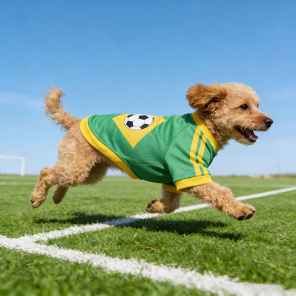 Pet Soccer Jersey Polyester Cotton Dog Vest 100g Small Dog Clothing M-XL