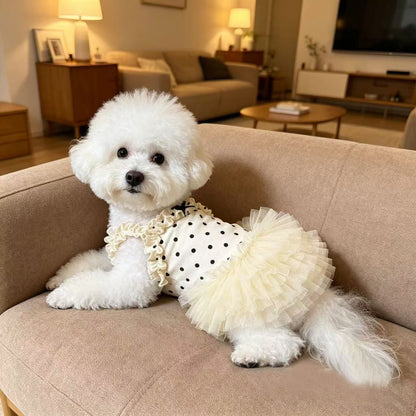 Princess Style Polyester Pet Half Skirt Dress XS-XL Small Dog Clothing
