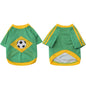 Pet Soccer Jersey Polyester Cotton Dog Vest 100g Small Dog Clothing M-XL